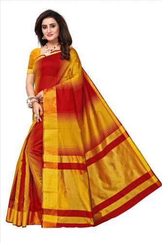 Buy Bhuwal Fashion Women's Plain Weave Art Silk Saree with Blouse Piece  (Turquoise Blue) at Amazon.in