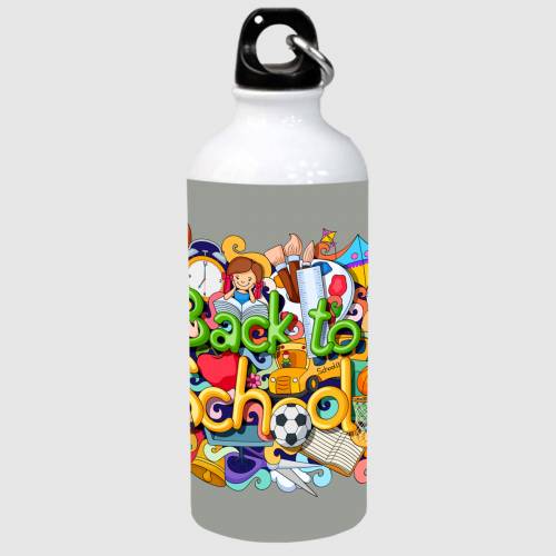 Brandname Sipper Water Bottle 600 Ml | Aluminium Sipper With Funky Quotes