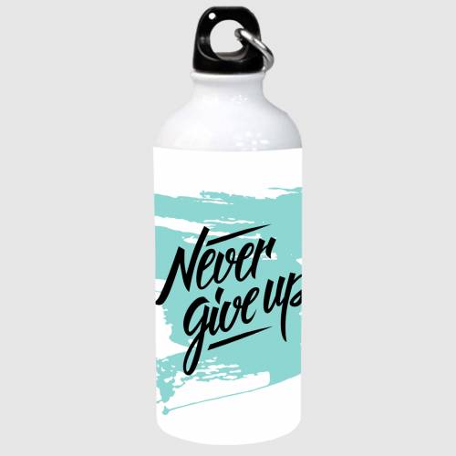 Brandname Sipper Water Bottle 600 Ml | Aluminium Sipper With Funky Quotes