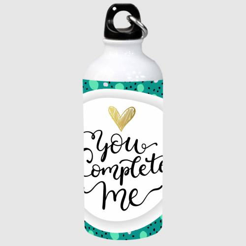 Brandname Sipper Water Bottle 600 Ml | Aluminium Sipper With Funky Quotes