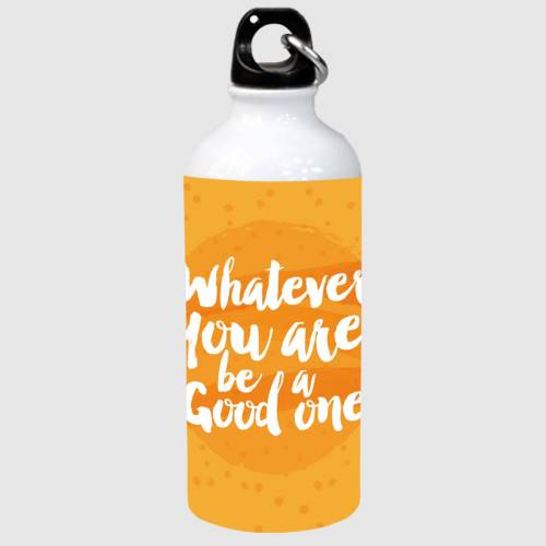 Brandname Sipper Water Bottle 600 Ml | Aluminium Sipper With Funky Quotes