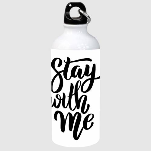 Brandname Sipper Water Bottle 600 Ml | Aluminium Sipper With Funky Quotes