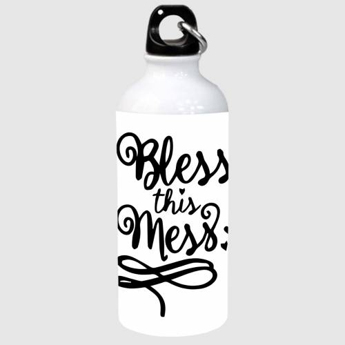 Brandname Sipper Water Bottle 600 Ml | Aluminium Sipper With Funky Quotes