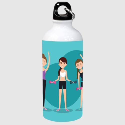 Brandname Sipper Water Bottle 600 Ml | Aluminium Sipper With Funky Quotes