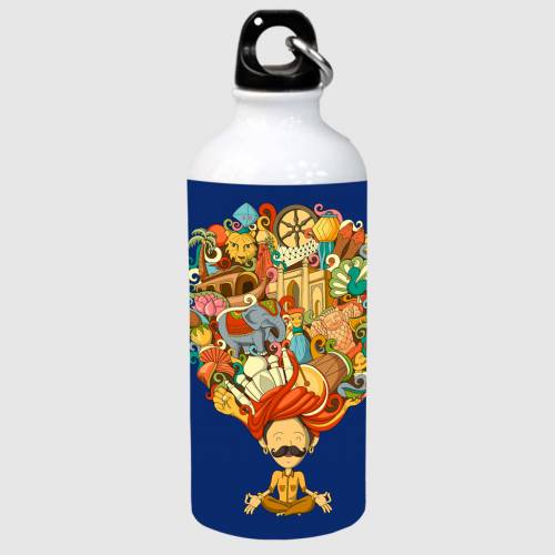 Brandname Sipper Water Bottle 600 Ml | Aluminium Sipper With Funky Quotes