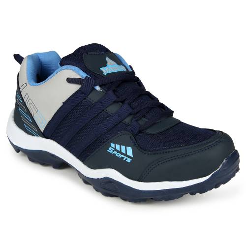  JAISCO MENS NAVY BLUE LACE UP OUTDOOR SPORT SHOES