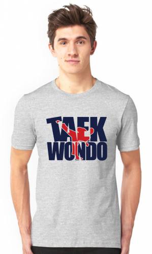 Brandname Taekwondo Half Sleeve Grey T-shirt For Men