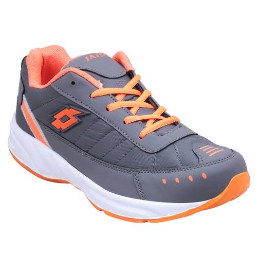   Jaisco Men Sport Dark Gray Orange Running  Shoes 