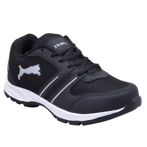   Jaisco Men Sport Black Silver Running  Shoes 