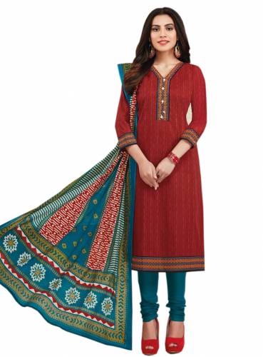 Ganapati Jeeya Unstitched  Pure Cotton Dress Material With Bottom And  Dupatta For Women