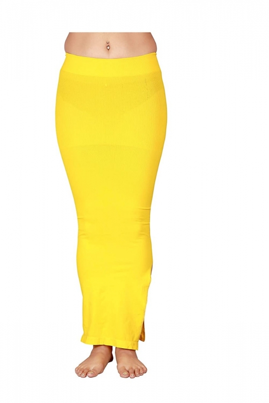 Piatrends Womens Seamless Yellow Saree Shapewear